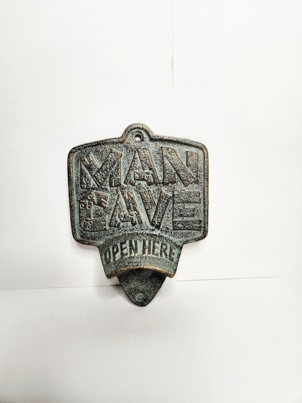 Cast Iron Man Cave bottle opener .